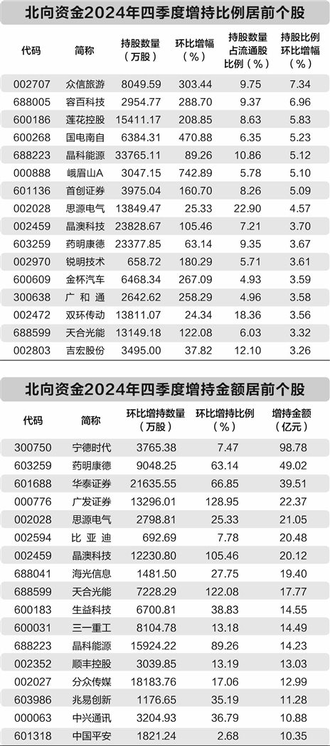 2024年北向资金A股投资动向深度解析
